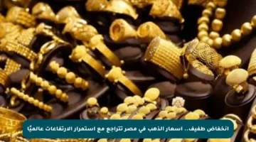 انخفاض طفيف.. أسعار الذهب في مصر تتراجع مع استمرار الارتفاعات عالميًا